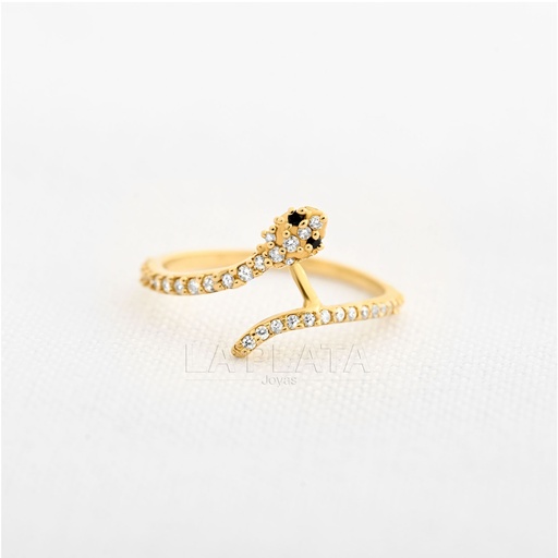 ANILLO CIRCON SERPIENTE