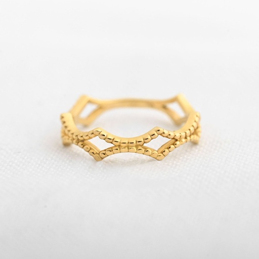 [AN308] ANILLO OLAS TRIANGULAR
