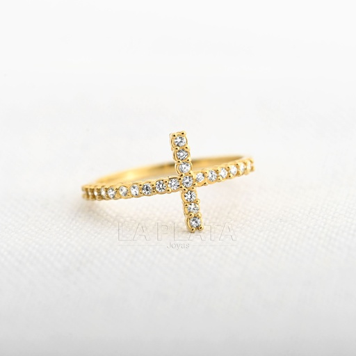 [AN1110] ANILLO CIRCON CRUZ SAGRADA