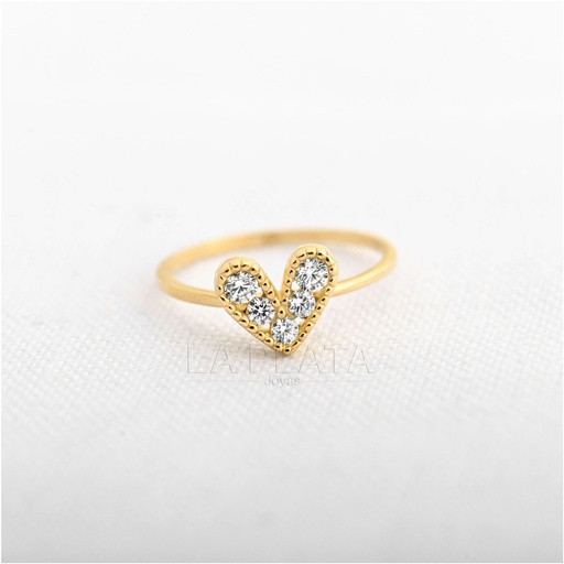 ANILLO CIRCON CORAZON ESTELAR