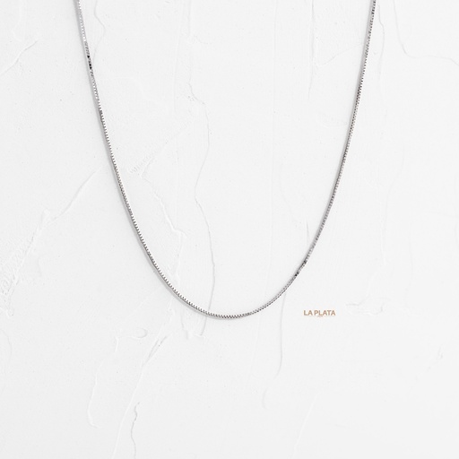 [CI21] CADENA VENECIANA ORO BLANCO 40CM