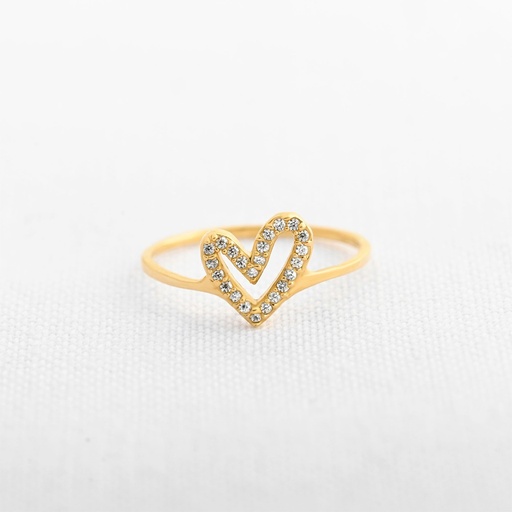 [AN1122] ANILLO CIRCÓN CORAZÓN SELENE