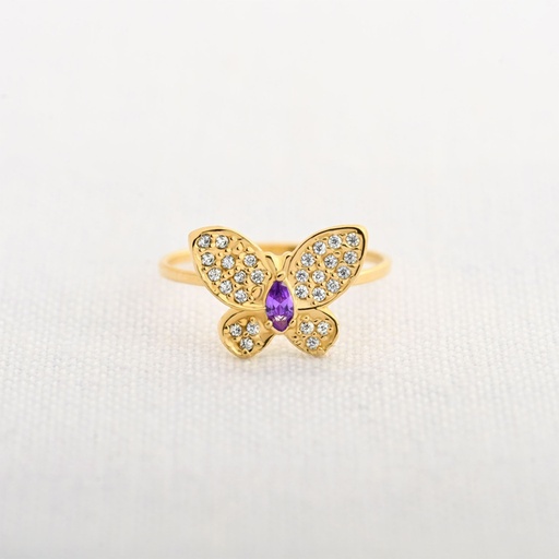 [AN1126] ANILLO CIRCÓN MARIPOSA
