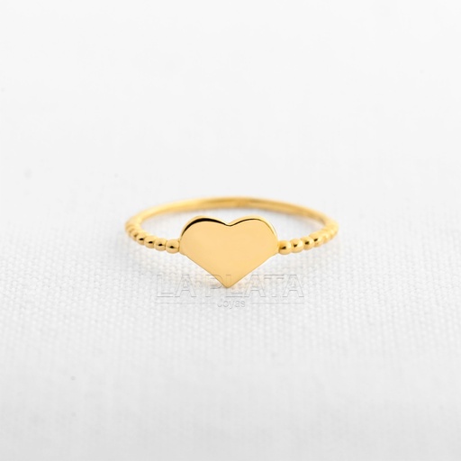 ANILLO CORAZON LISO