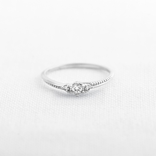 ANILLO ORO BLANCO TERNURA SILENTE