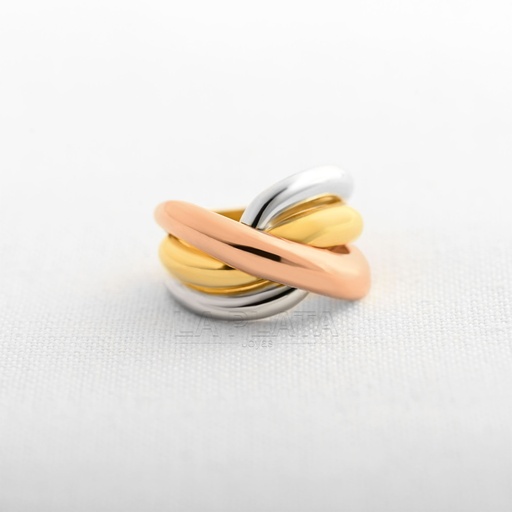 [AN1138] ANILLO TRES OROS BRILLO SUSURRANTE