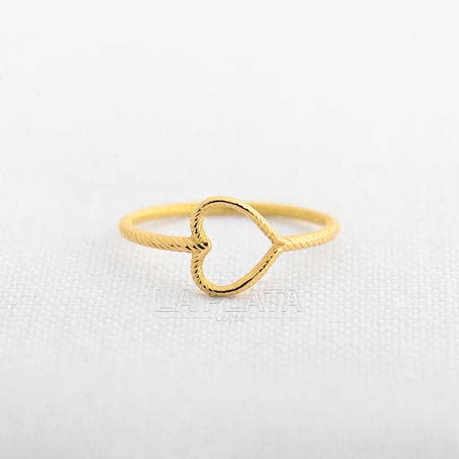 [AN1140] ANILLO CORAZON CLARIDAD RADIANTE