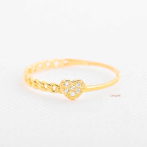 [AN26] ANILLO CORAZÓN SILENTE