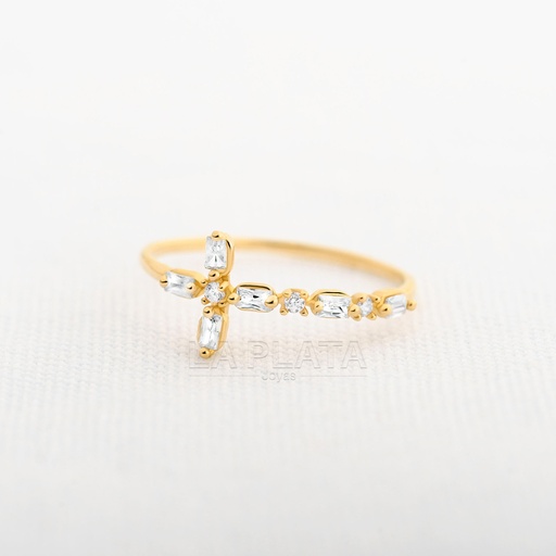 ANILLO CIRCON CRUZ DIVINA