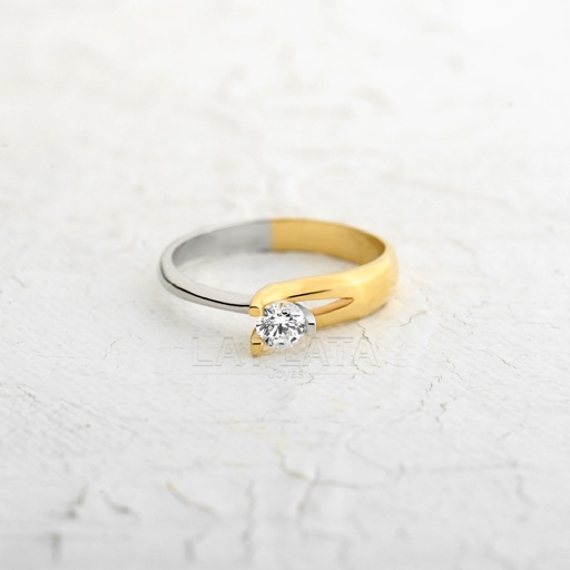 [AN1010] ANILLO CIRCON ALMA DE ORO