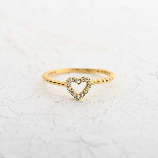 [AN16] ANILLO CORAZON CIRCON