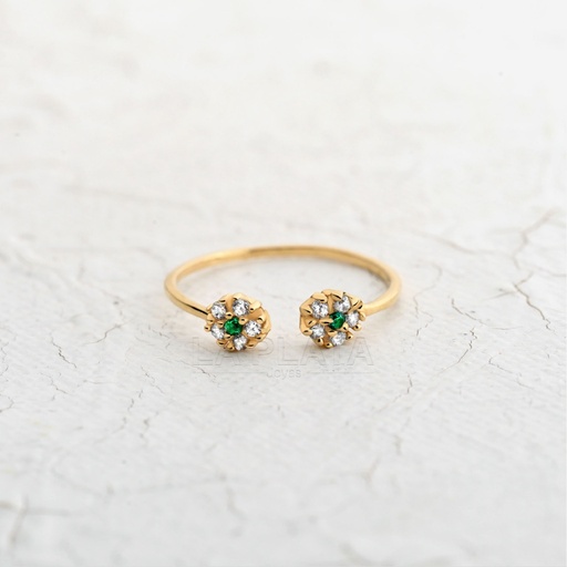 [AN934] ANILLO CIRCÓN BRISA DE ORO