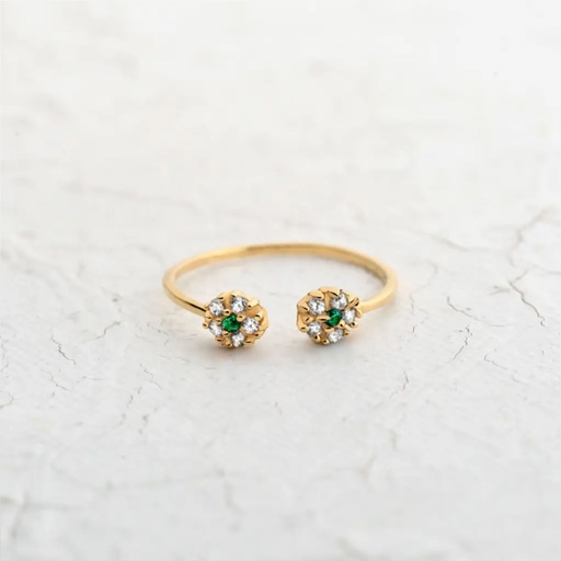 [AN934] ANILLO CIRCÓN BRISA DE ORO
