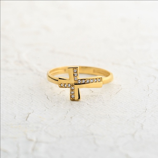 [AN983] ANILLO CIRCON CRUZ GR