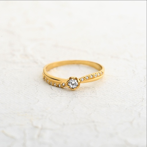 [AN997] ANILLO CIRCON SUSPIRO DORADO