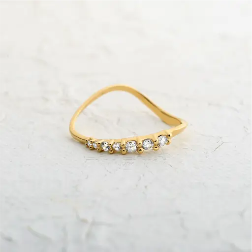 ANILLO CIRCÓN OLA BRILLANTE