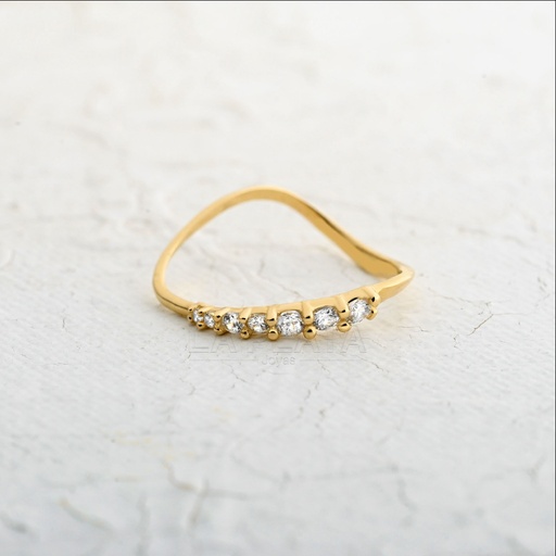 ANILLO CIRCON OLA BRILLANTE