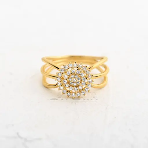[AN1169] ANILLO CIRCÓN RASTRO DORADO