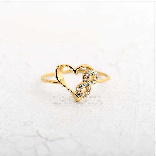 [AN1170] ANILLO CORAZON INFINITO