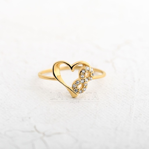 [AN1170] ANILLO CORAZON INFINITO