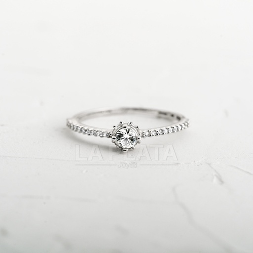 [AN935] ANILLO ORO BLANCO ESPLENDIDA