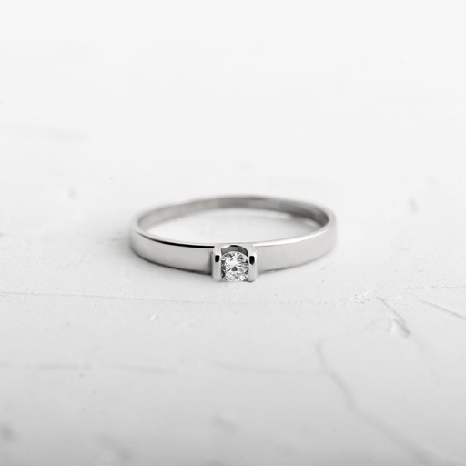 [AN885] ANILLO ORO BLANCO ESENCIA CÁLIDA