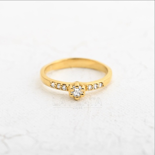 ANILLO CIRCON ECLIPSE DE ORO