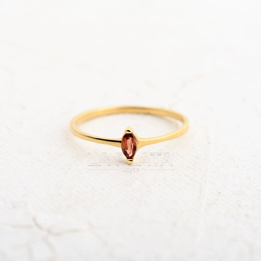 [AN557] ANILLO CIRCON REALEZA CARMESI