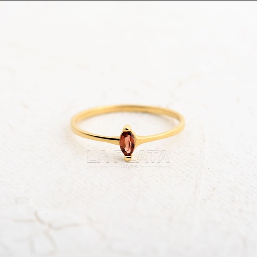 [AN557] ANILLO CIRCON REALEZA CARMESI