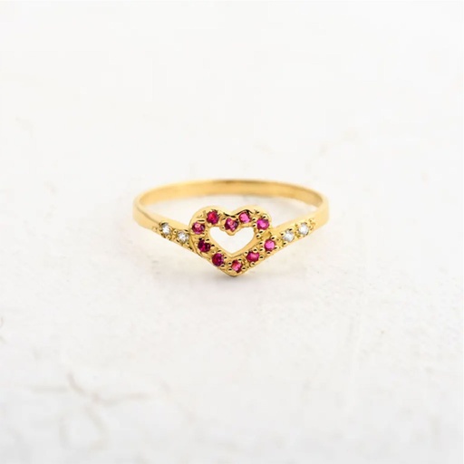 [AN699] ANILLO CIRCÓN CORAZÓN DESTINO