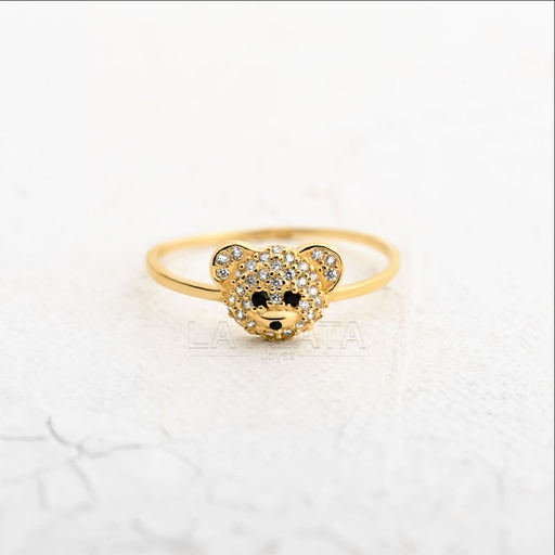 [AN859] ANILLO CIRCON OSO ADORABLE