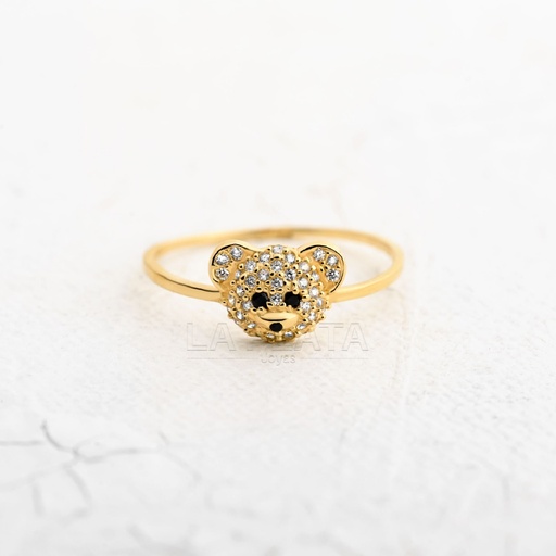 [AN859] ANILLO CIRCON OSO ADORABLE