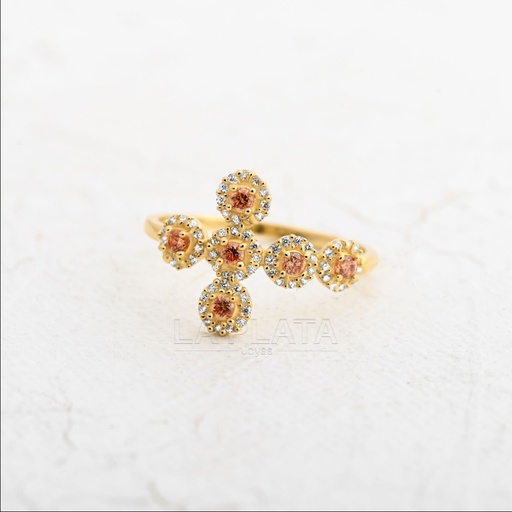 [AN894] ANILLO CIRCON CRUZ DIVINIDAD