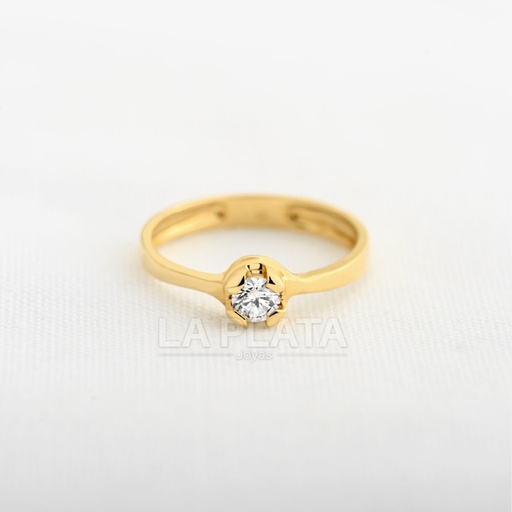 [AN992] ANILLO CIRCÓN GARDENIA