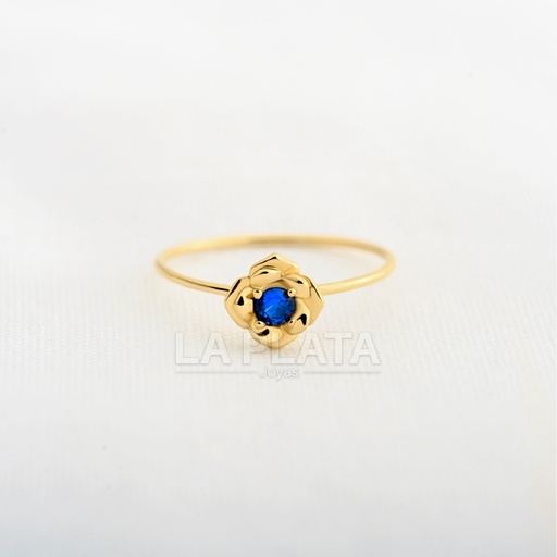 [AN1210] ANILLO CIRCON FLOR DE LUNA