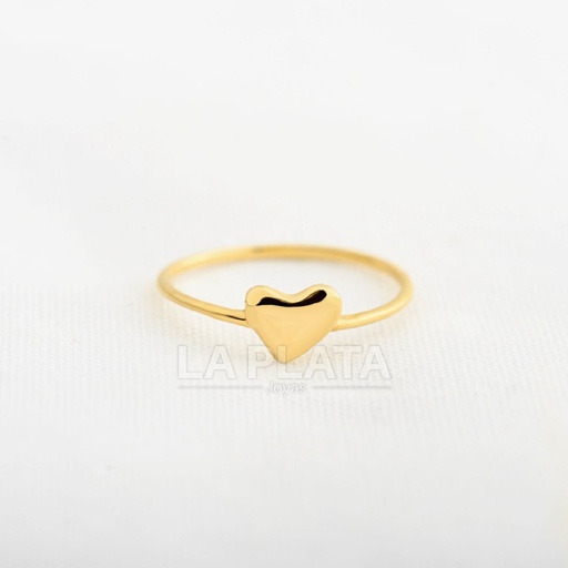 [AN1215] ANILLO CORAZÓN LISO SUTIL