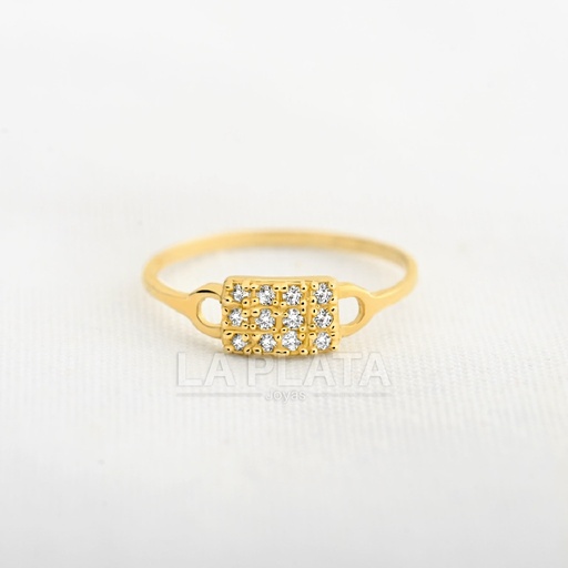 [AN747] ANILLO CIRCON NUCLEO DORADO