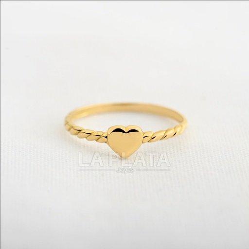 [AN803] ANILLO CORAZON EQUILIBRIO PERFECTO