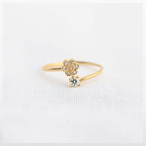 ANILLO CIRCÓN FLOR PETALUM