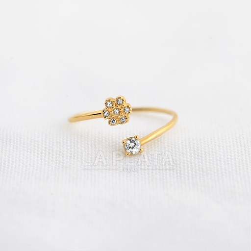 [AN758] ANILLO CIRCON FLOR BLOSSOM
