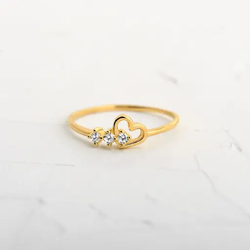 ANILLO CIRCÓN TRIPLE CON CORAZÓN