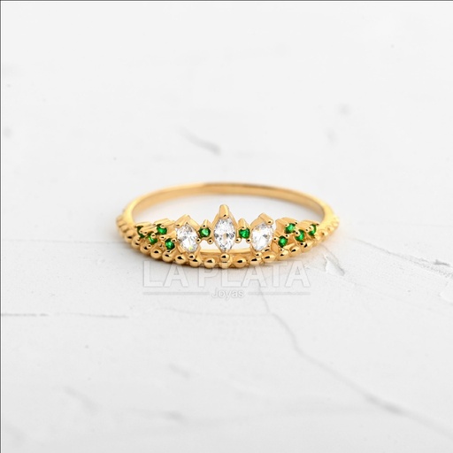 [AN1244] ANILLO 15 CORONA MISTICA