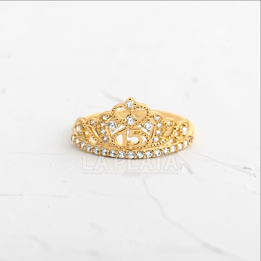 [AN1245] ANILLO 15 CORONA ENCANTO