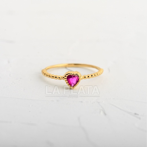 ANILLO CIRCON CORAZON FENIX