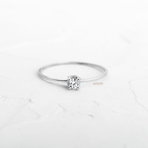 [AN1261] ANILLO ORO BLANCO NACIENTE