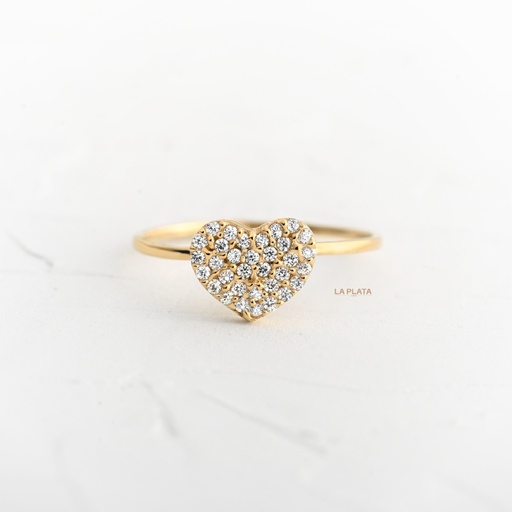 ANILLO CIRCON CORAZON TERNURA