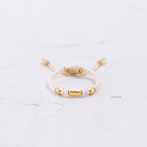 [PH1039] ANILLO TEJIDO ALMA DORADA