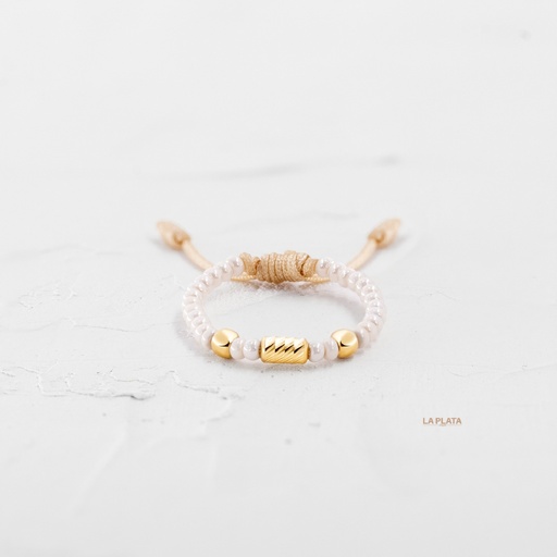 [PH1039] ANILLO TEJIDO ALMA DORADA