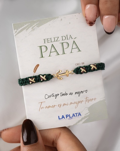 [PH1057] PULSERA FIRME COMO TU PAPÁ