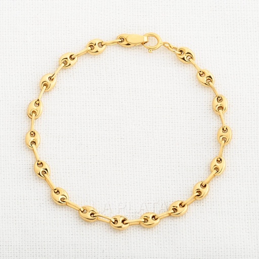 [PN05] PULSERA ESLABON ORO AMARILLO